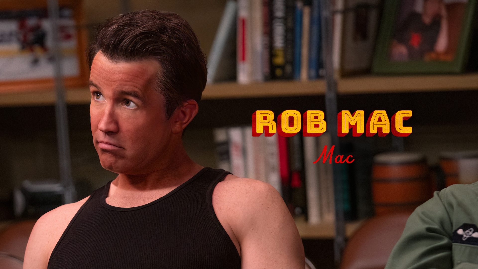 Close up of Roc Mac as Mac