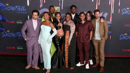 Snowfall season 6 cast on red carpet for Snowfall season 6 premiere
