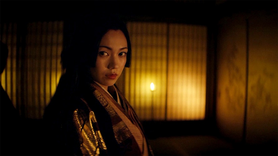 Close up of Ochiba No Kata in FX's Shogun
