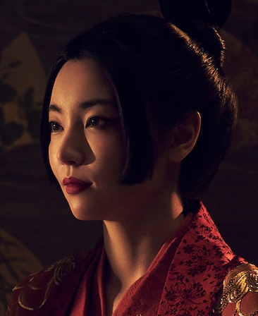 Yuka Kouri como a cortesã Kiku em Shogun da FX