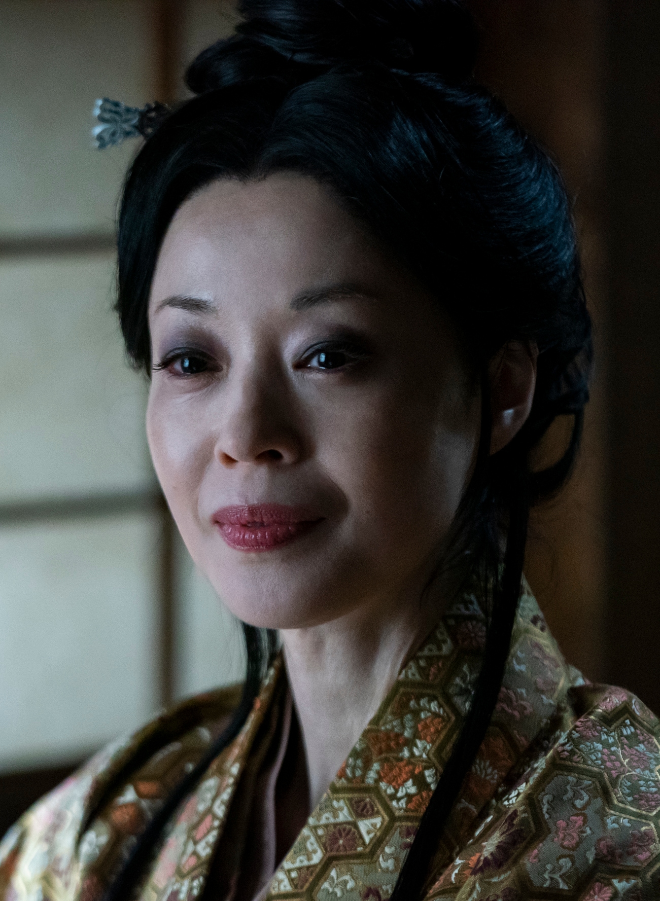 Close up shot of Gin in FX’s Shogun