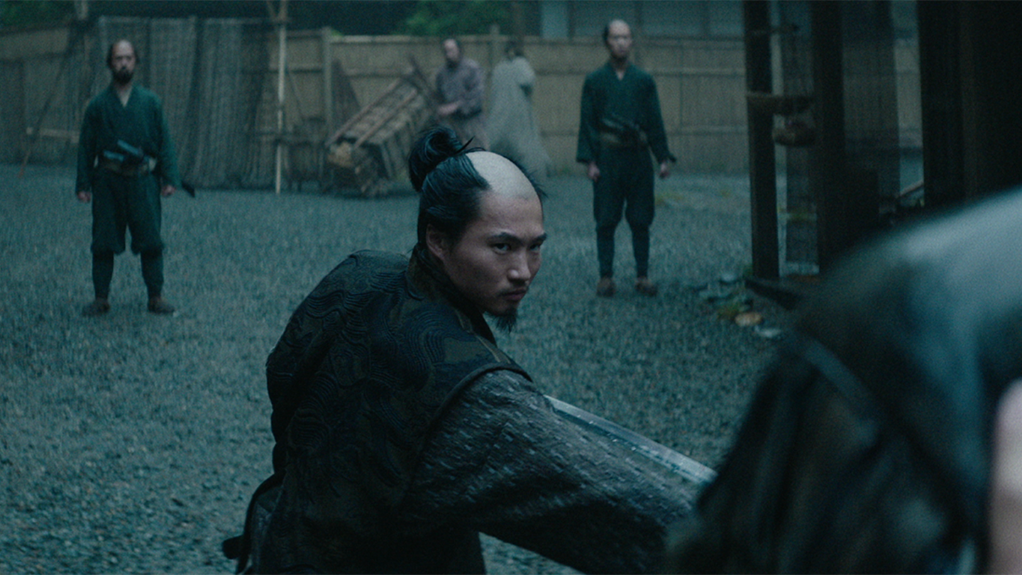 Omi puts his sword away after killing a disobedient Christian peasant