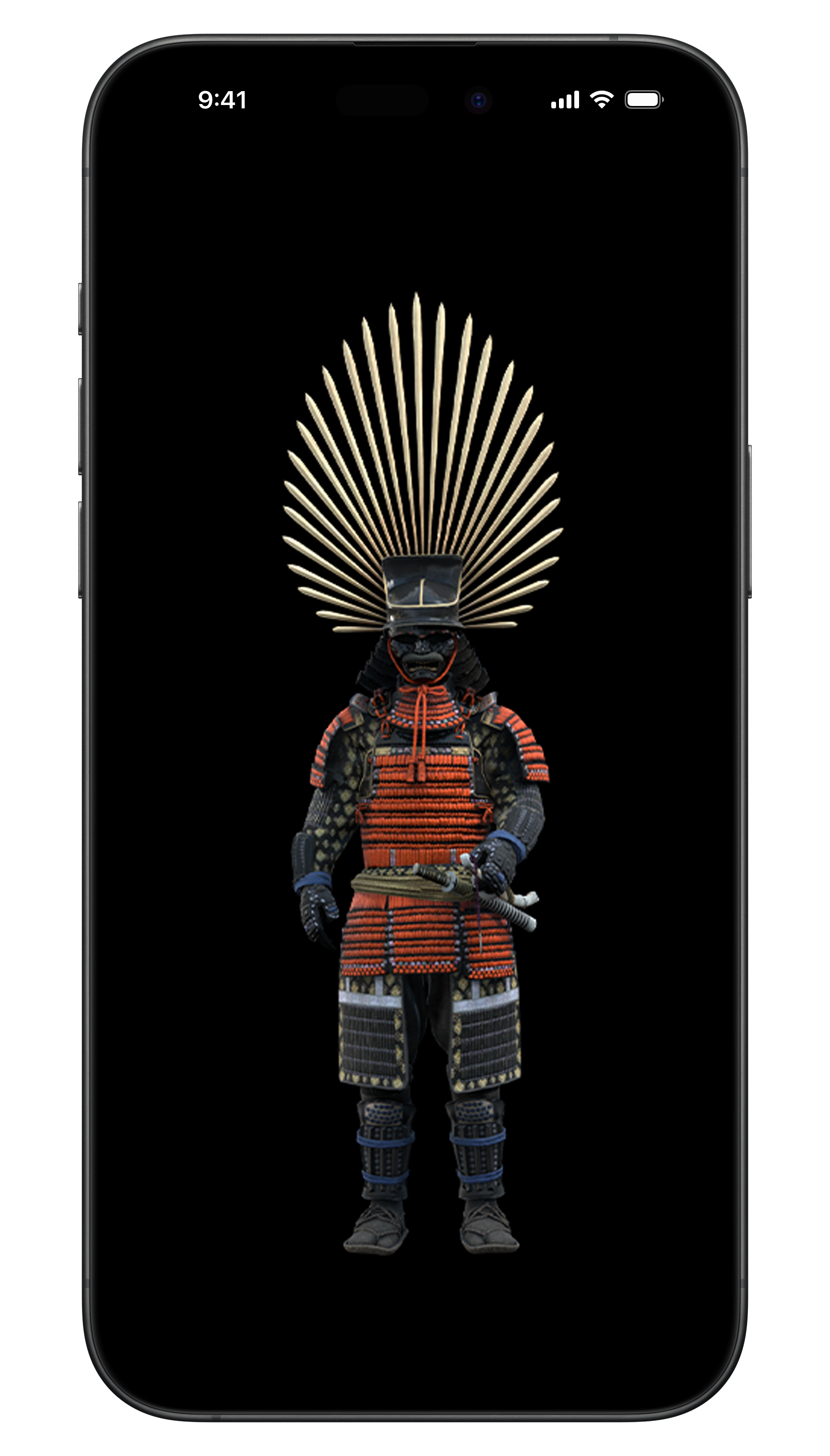 AR image of Taiko armor