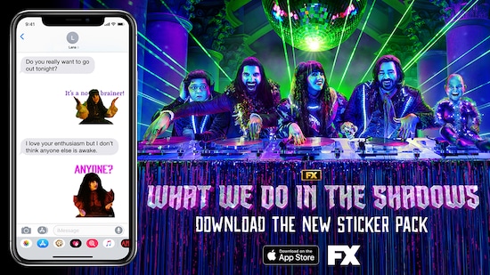 What We Do in the Shadows iMessage Sticker pack available on the App Store