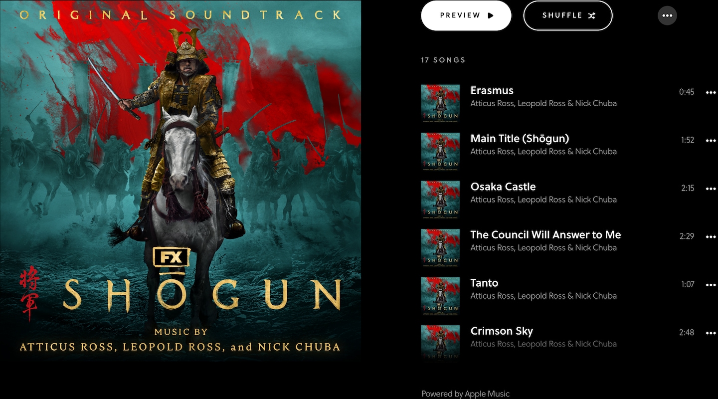 Shogun Official Soundtrack