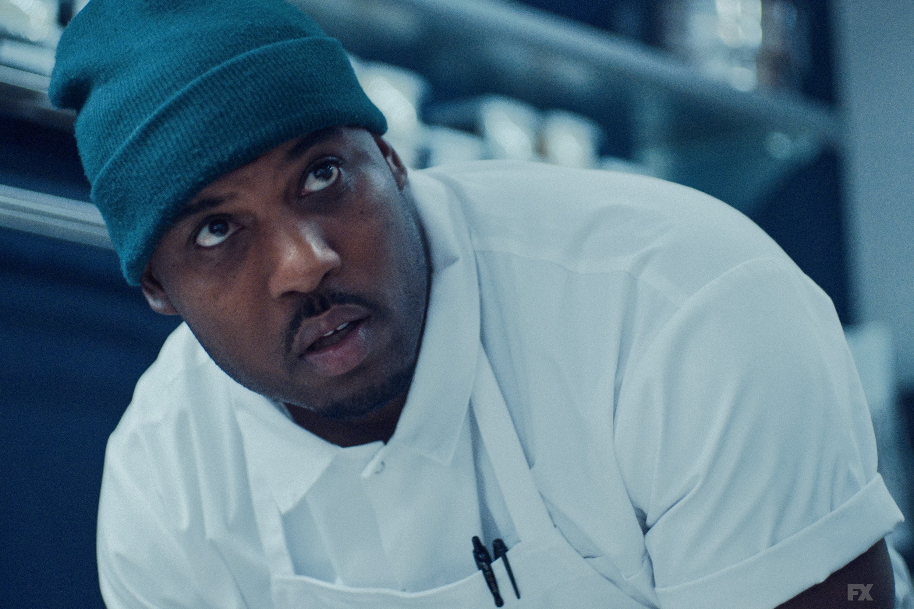 Lionel Boyce as Marcus Brooks in season 4 of The Bear. (Image: FX)