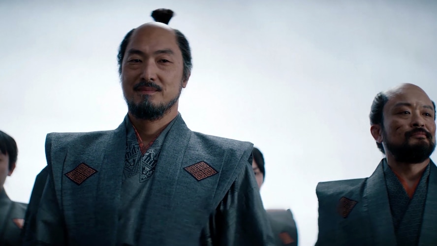 Close up of Ishido at Osaka Castle in FX's Shogun