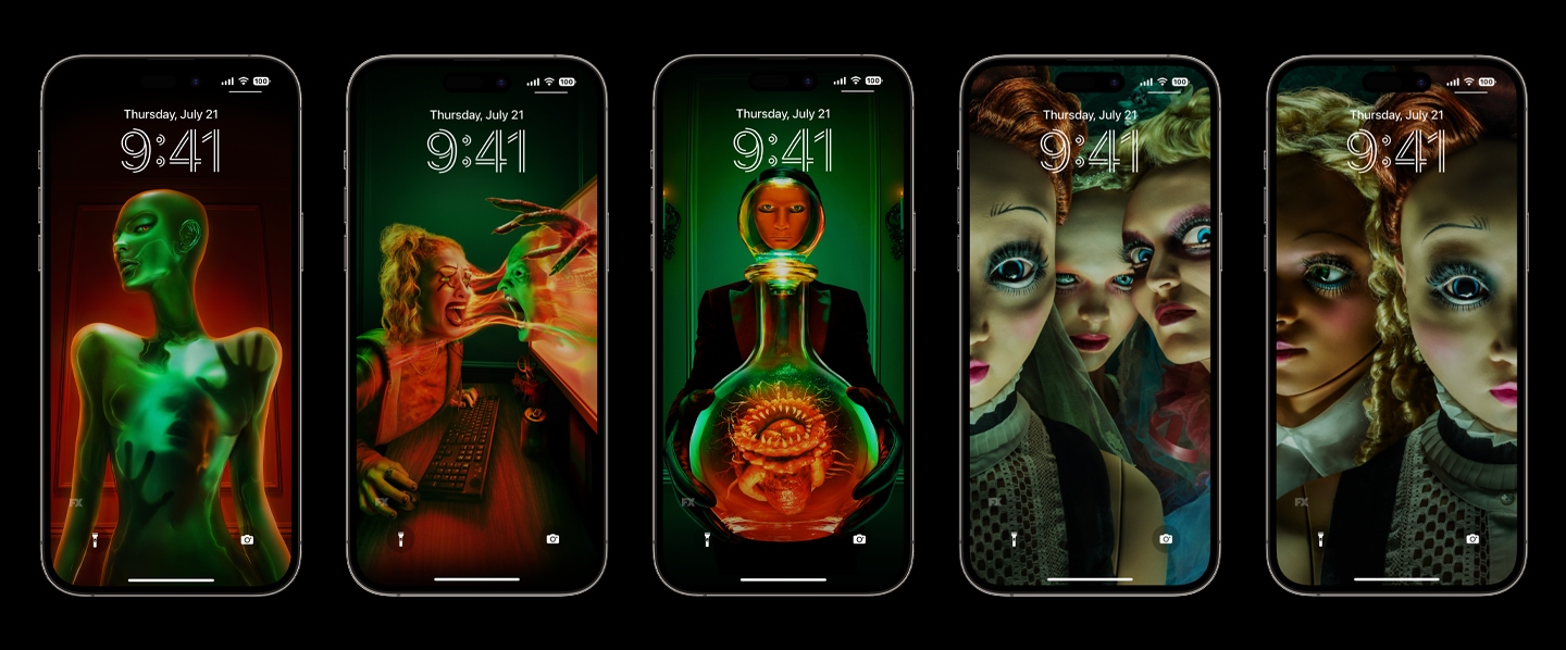 AHZ lock screens for American Horror Stories.