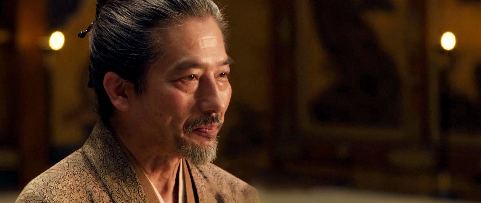 Close up of Hiroyuki Sanada