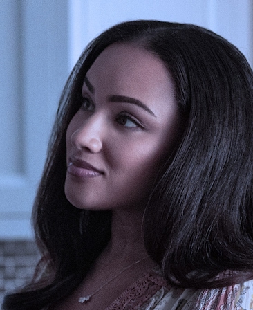 Jaylen Barron as Shayanna Jenkins in FX's American Sports Story: Aaron Hernandez