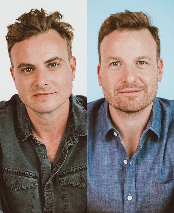 Headshot of John and Dave Chernin