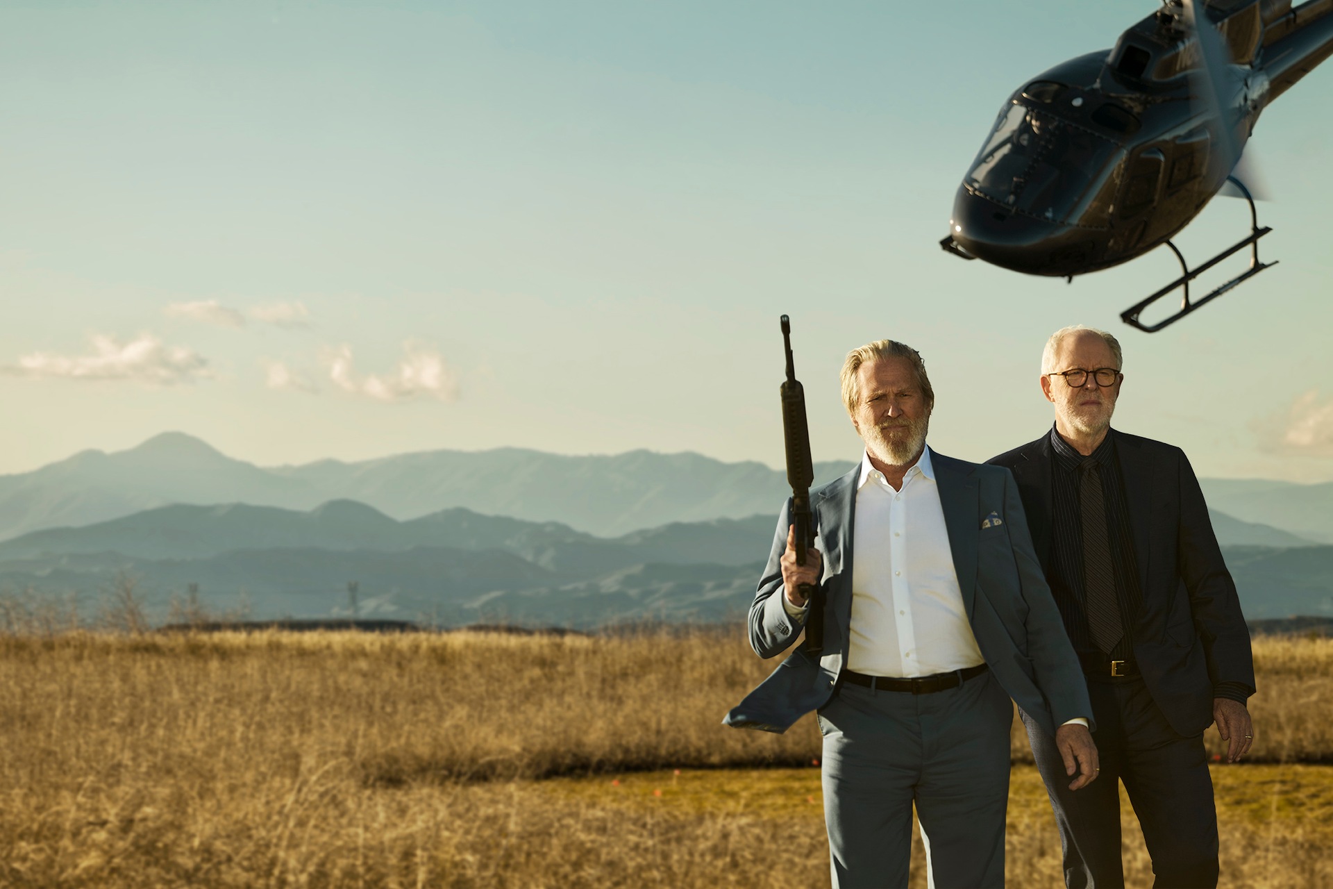 Dan Chase and Harold Harper standing next to each other outside