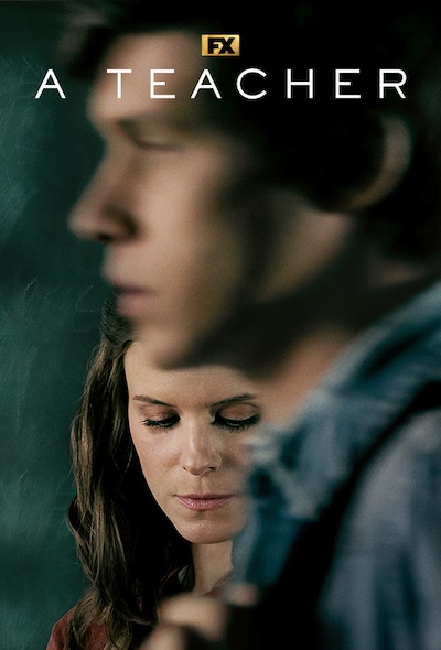 Kate Mara behind Nick Robinson's blurry profile for FX's A Teacher