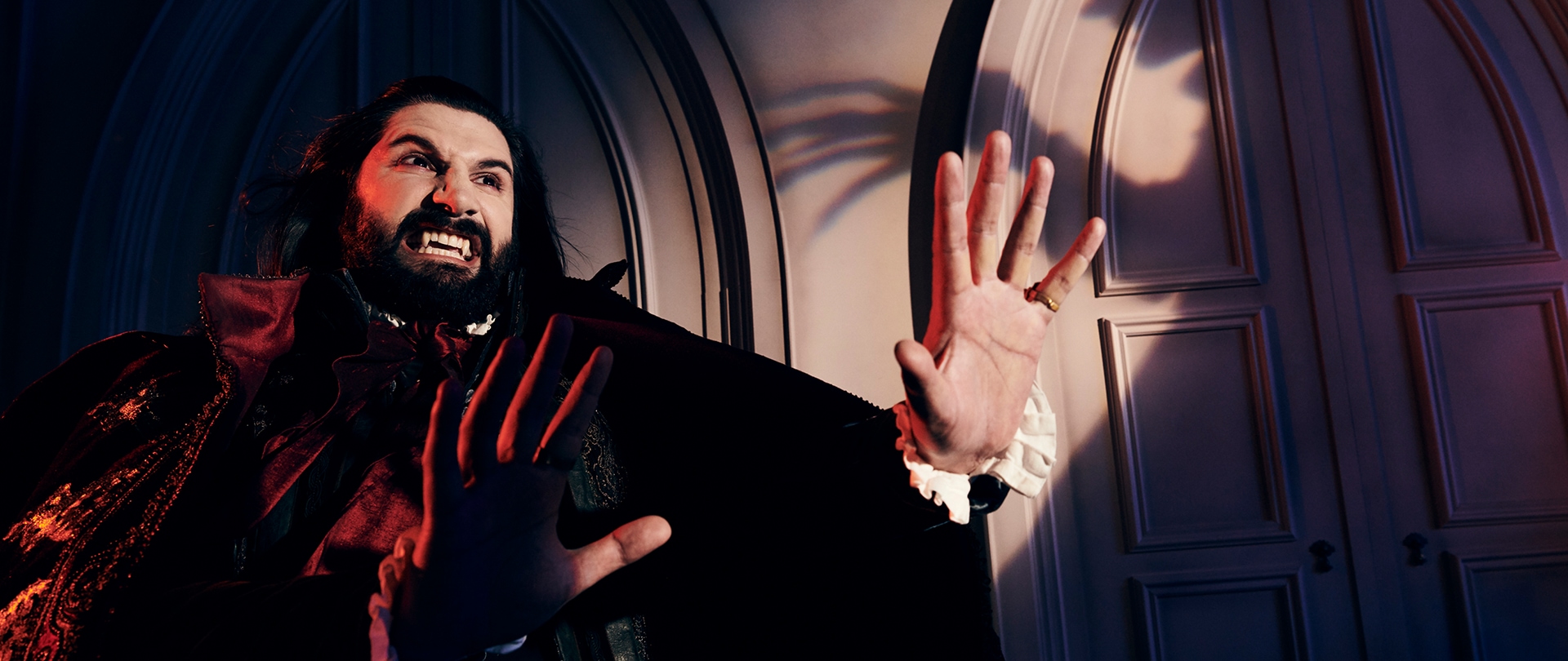 Kayvan Novak as Nandor the Relentless in FX's What We Do in the Shadows