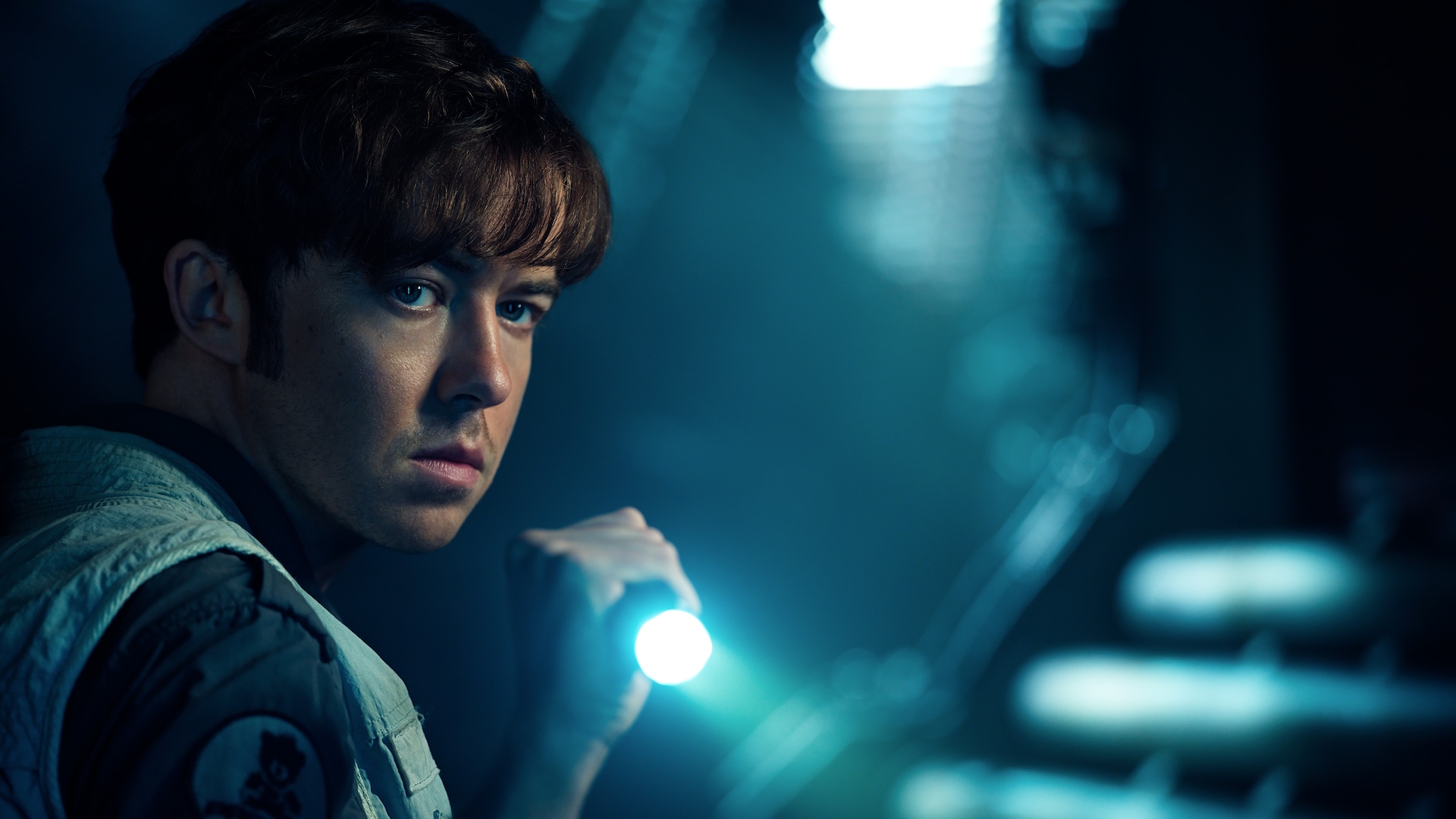 Close up of Alex Lawther