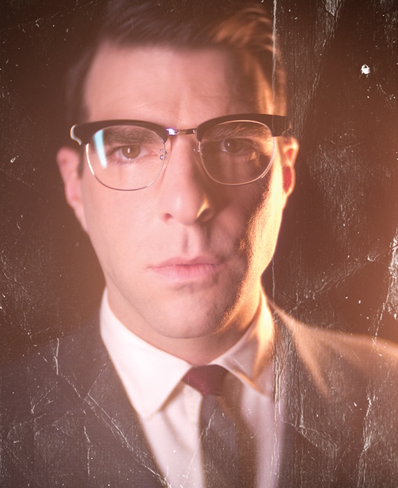 Zachary Quinto as Dr. Oliver Thredson in FX's AHS: Asylum