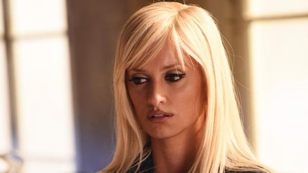 Penelope Cruz as Donatella Versace with windows in background in American Crime Story Installment 2 Episode 7