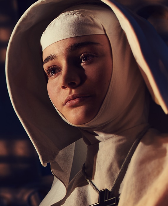 Aisling Franciosi as Sister Ruth Black Narcissus FX on Hulu