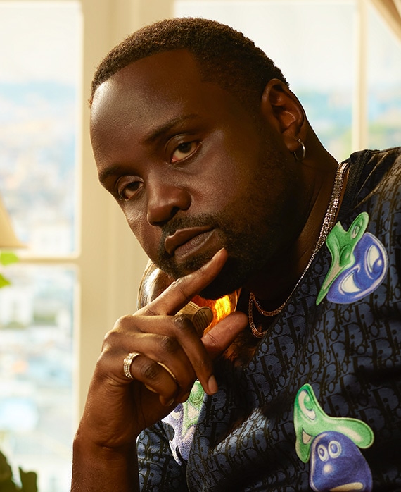 Louis Vuitton Blue Ombre Shirt worn by Alfred 'Paper Boi' Miles (Brian  Tyree Henry) as seen in Atlanta