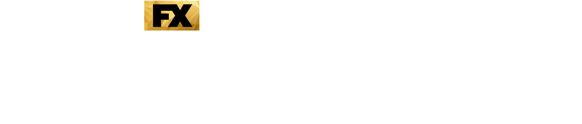 Snowfall show logo in white font