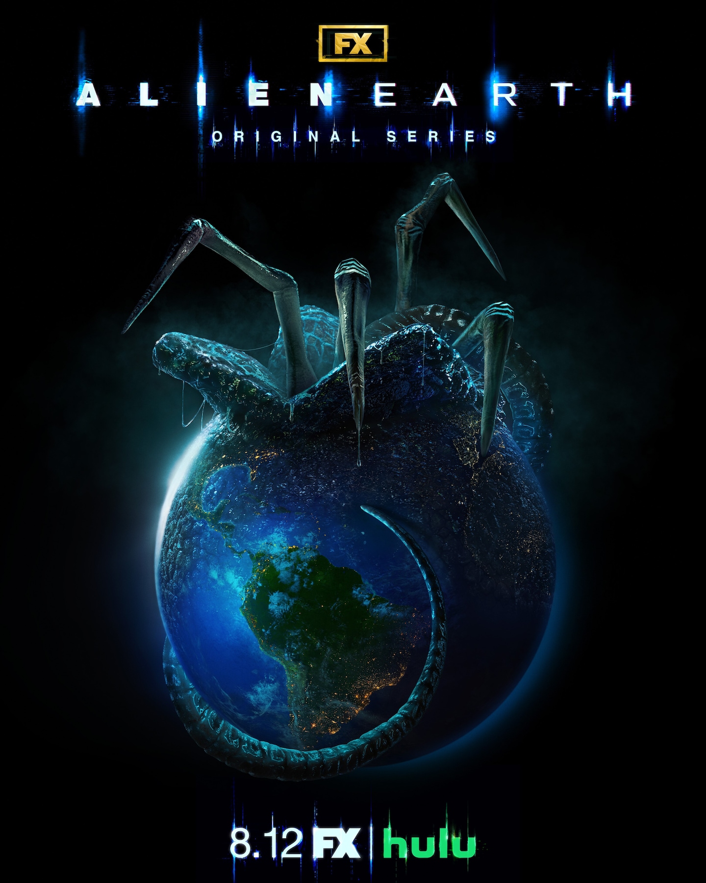 Face hugger crawling out of Earth.