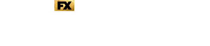 Justified Show Logo in white font