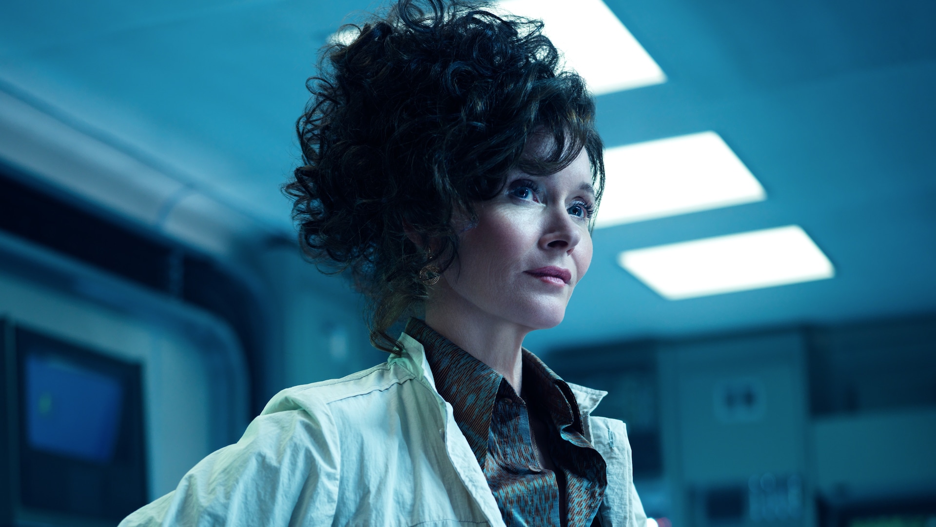 Close up of Essie Davis