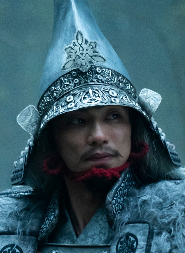 Close up shot of Saeki in FX’s Shogun