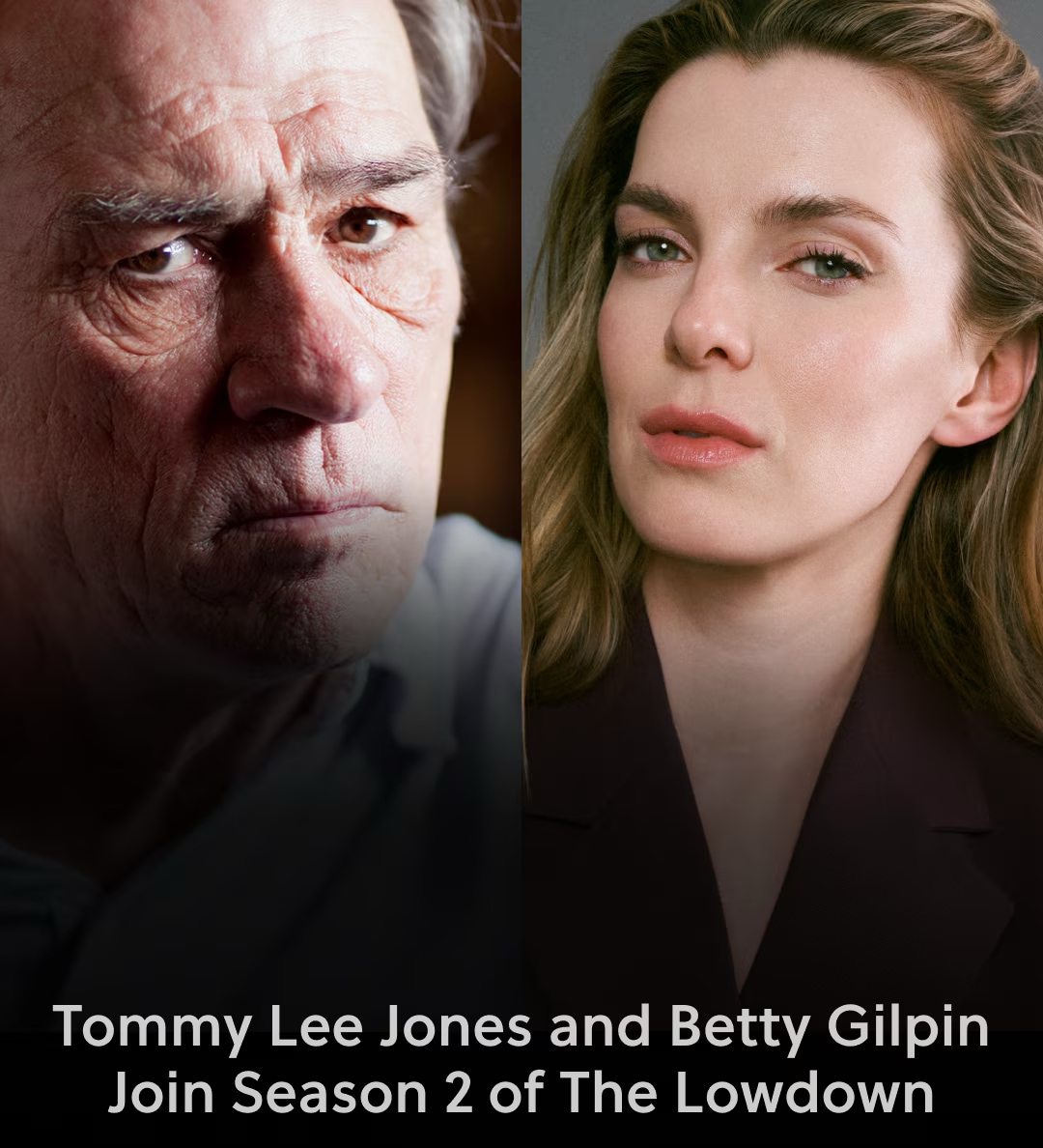 Tommy Lee Jones and Betty Gilpin