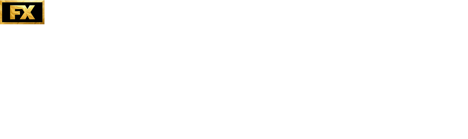 FX's American Horror Story installment 13 logo with FX gold fractal logo above.