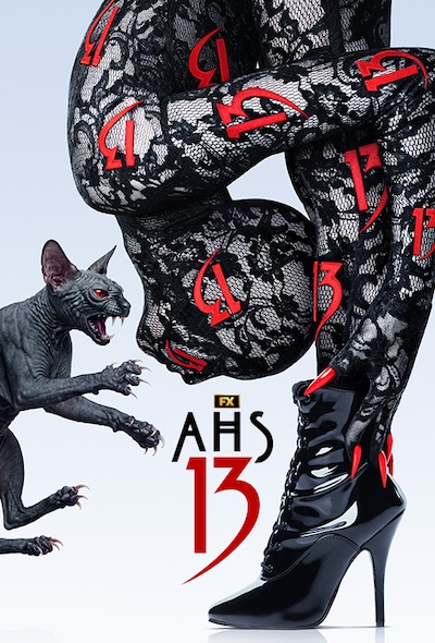 American Horror Story 13 logo with gold fractal FX logo above it.