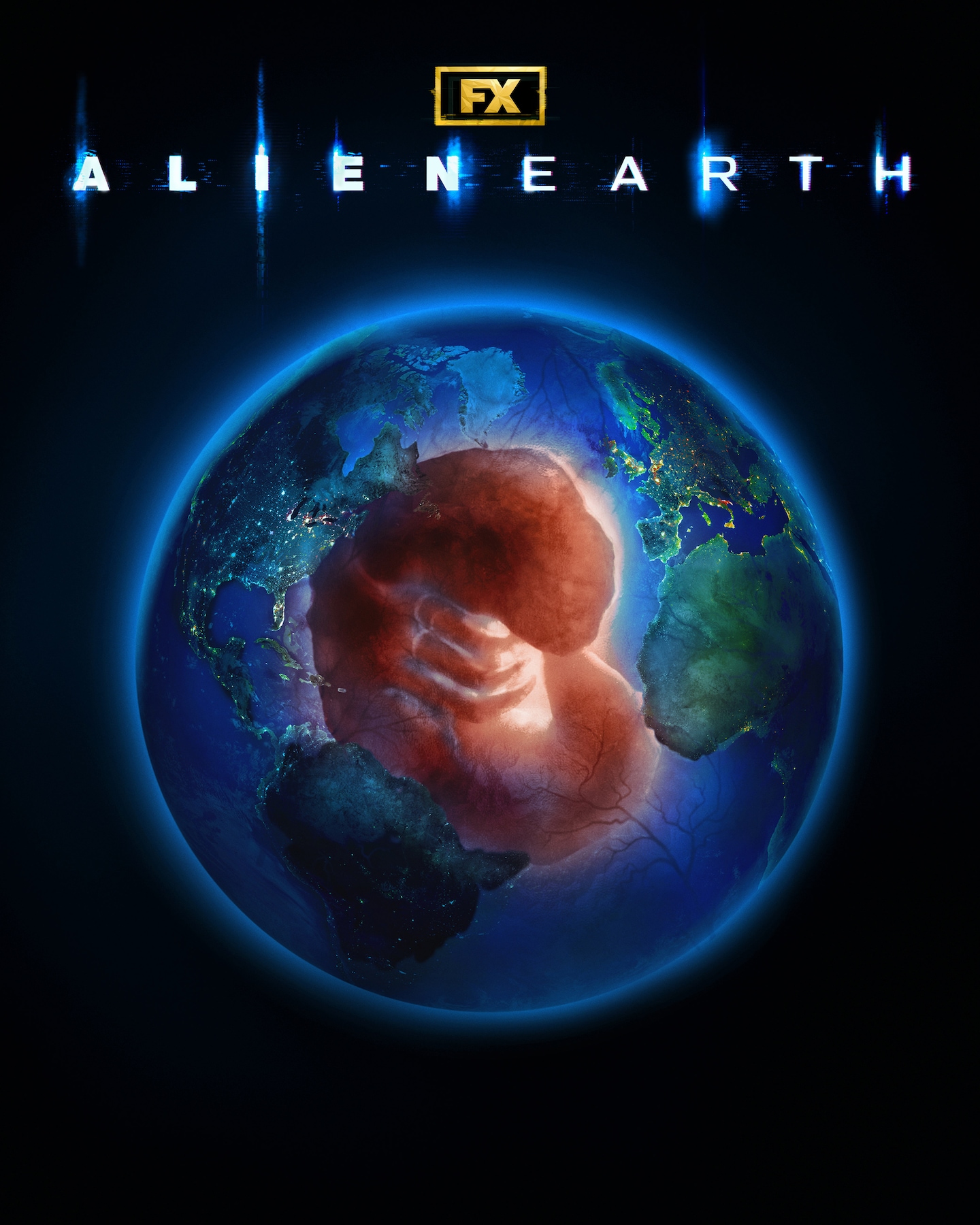 Close up of a xenomorph embryo forming inside Earth