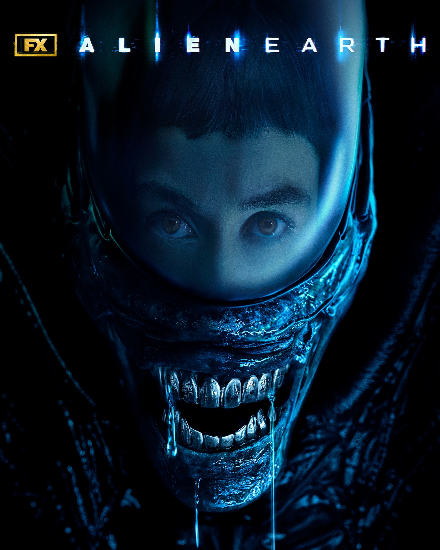 Wendy inside Helmet with open mouth below