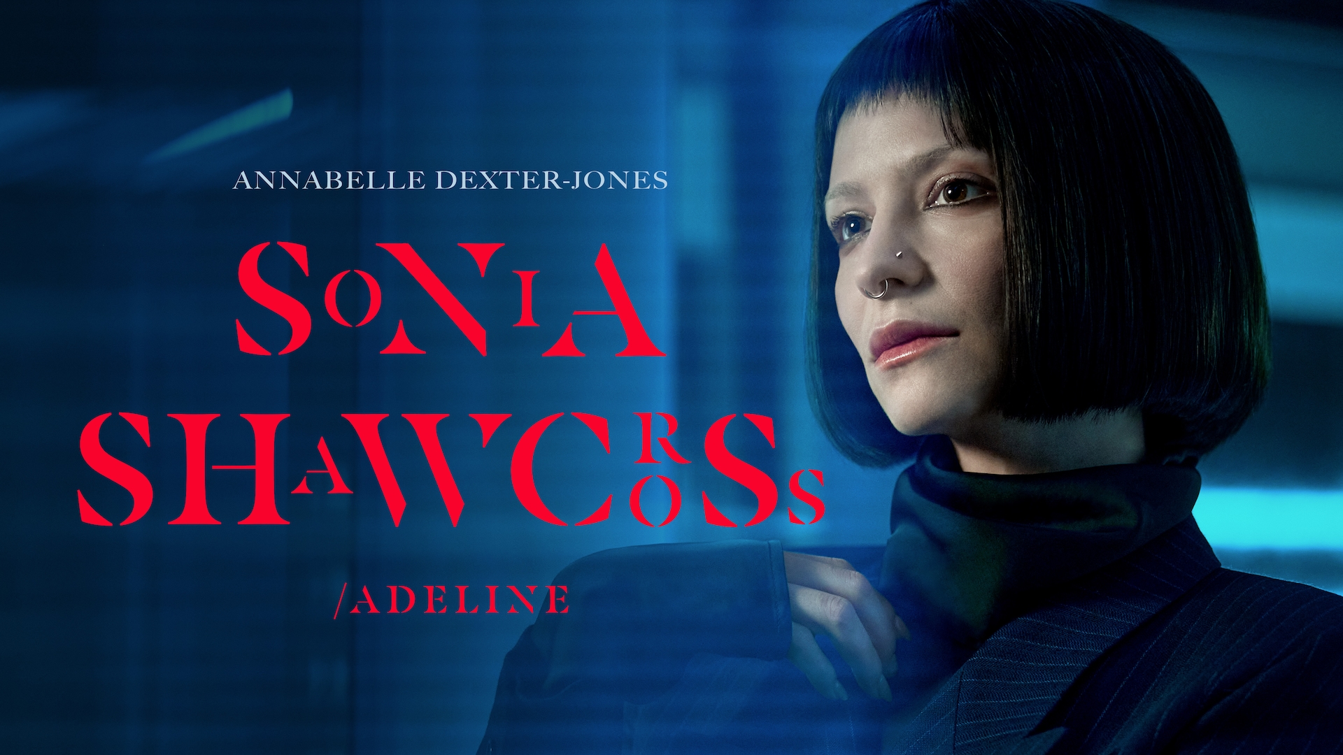 Annabelle Dexter-Jones headshot wearing a black turtle neck and nose piercings for AHS: Delicate