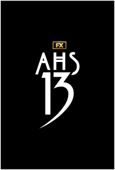 American Horror Story 13 logo with gold fractal FX logo above it.