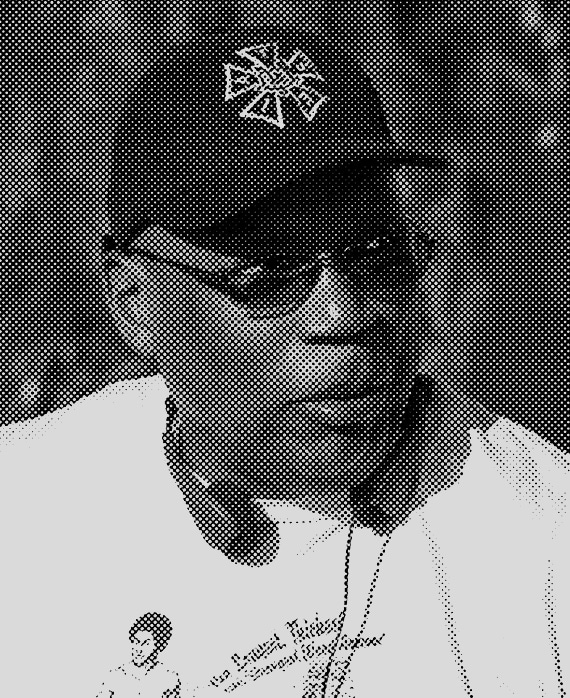 Paris Barclay headshot with a black and while polka dot effect overlay