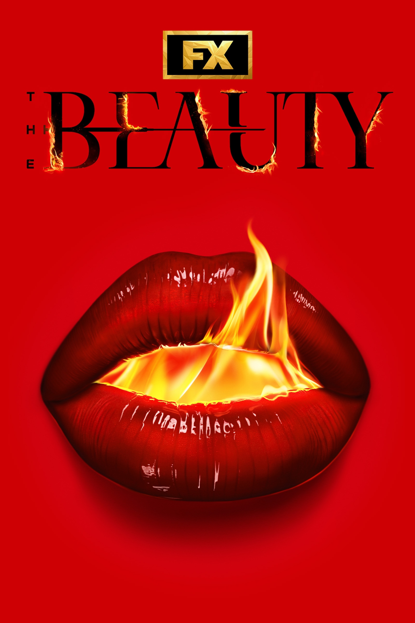 Lips with fire coming from within for FX's The Beauty